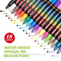 ZEYAR 18 color Set of water-based paint marker pen medium point valve-action